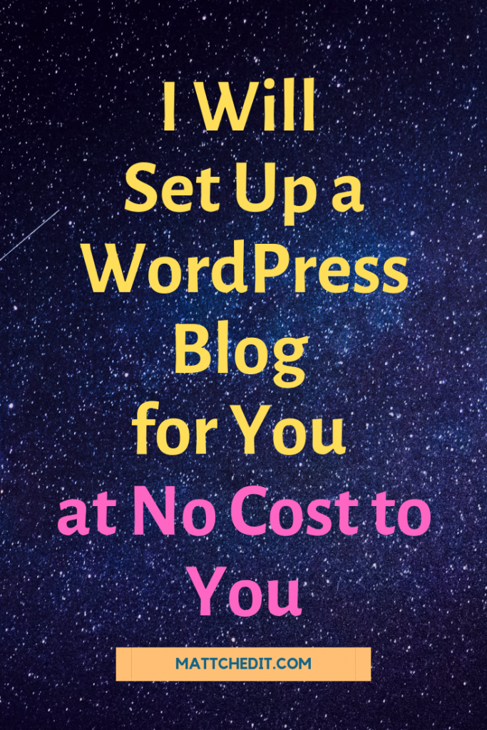 Set Up WordPress Blog for Free